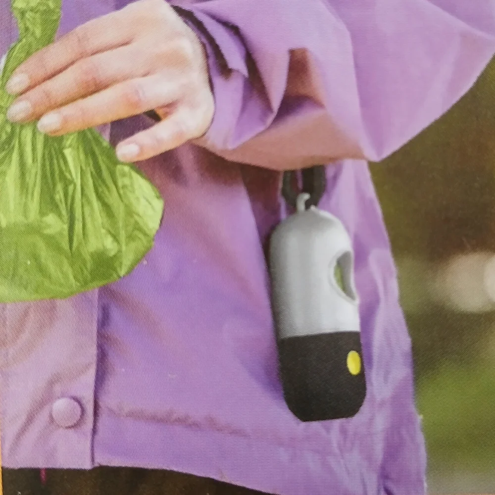 Night Business Poop Bag Dispenser with Flashlight